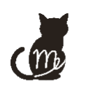 黒猫のシルエット画像